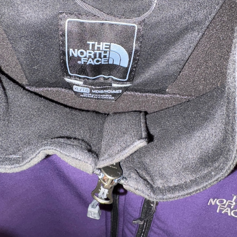 North Face Mens Apex Bionic Soft Shell Jacket XL Black Purple - Picture 4 of 7
